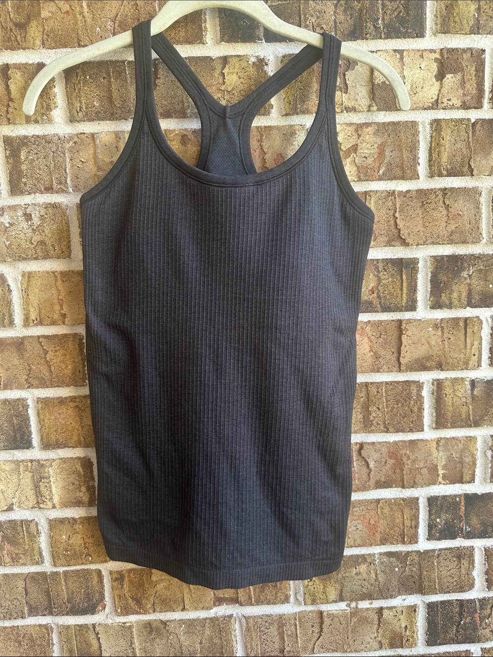 lululemon athletica Black Ribbed Racerback Tank